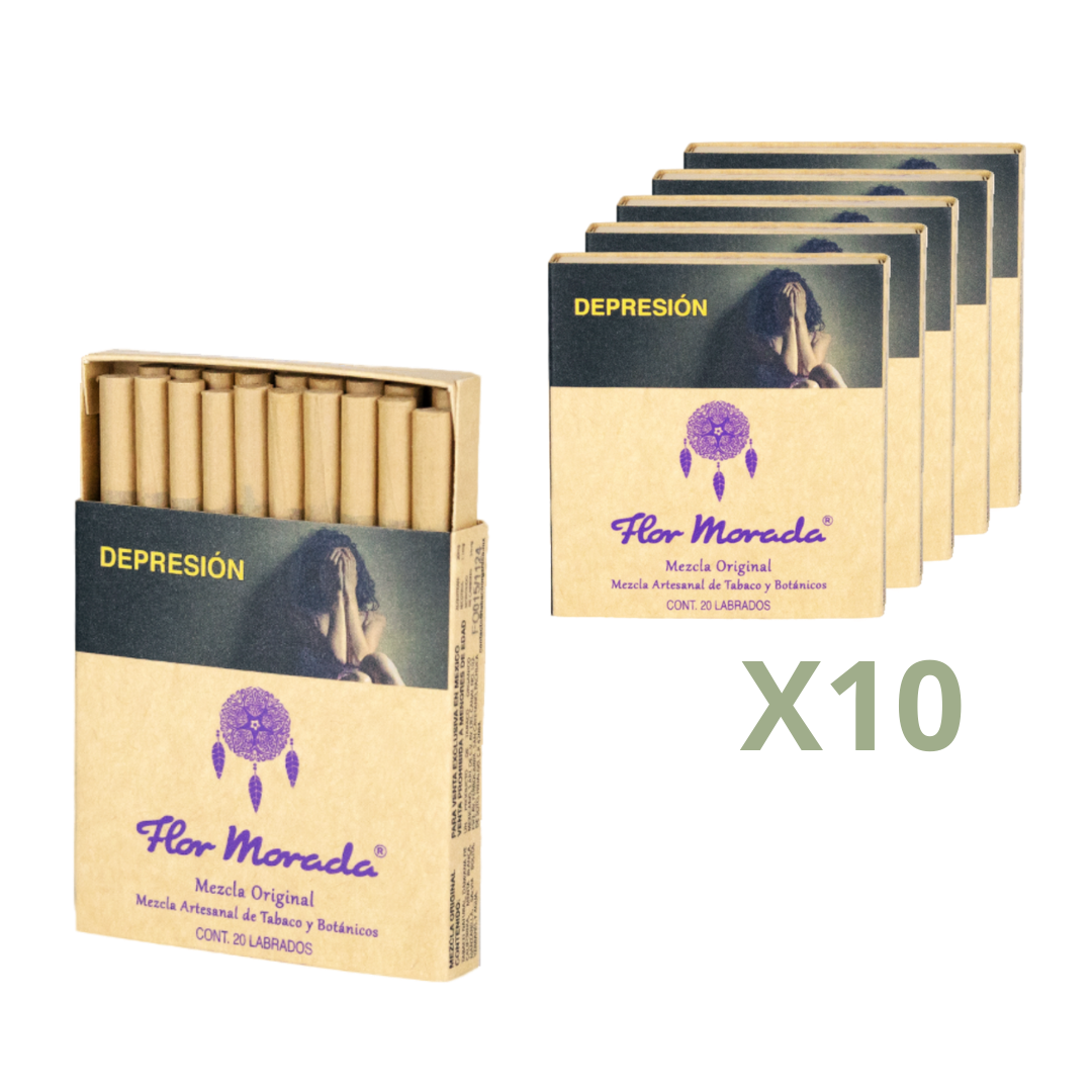 Pack 10 Cajetillas Flor Morada | Tabaco de Liar Mezcla Original