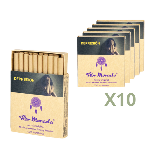 Pack 10 Cajetillas Flor Morada | Tabaco de Liar Mezcla Original